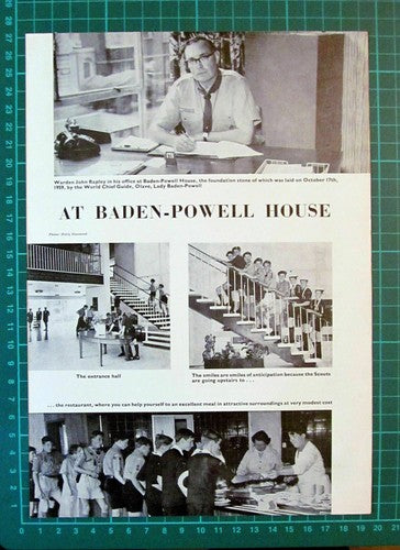 (6045) Warden John Rapley Girl Guides Baden Powell House - c.1960s Cutting
