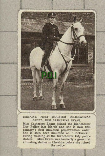 Miss Catherine Evans   Manchester City Police  -1961 Small Clipping