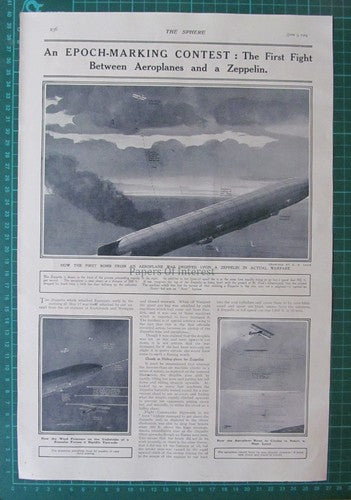 Zeppelin Ramsgate Kent World War One Fl Comm Bigsworth - 1915 News Page