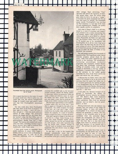 (120) Howe Bottom Finchingfield Essex Arthur Digby Bert Pratt - 1976 Article