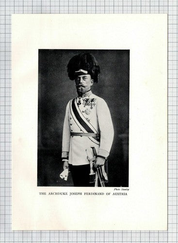 The Archduke Joseph Ferdinand Of Austria - c.1920s Print / Illustration