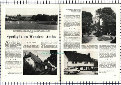 (6651) Wendens Ambo Essex Rookery Cottage Mr Snow Scraggs Weaving - 1966 Article