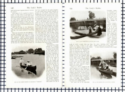 (6377) Canadian Canoeing Canader Canada - c.1905 Article