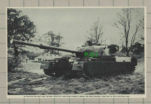 C2483) Chieftan Tank On View For First Time - 1961 Clip