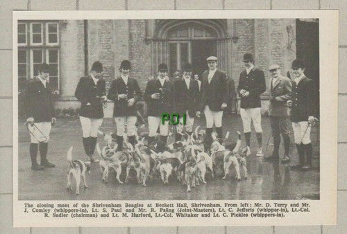 (C179) Shrivenham Beagles Beckett Hall Terry Comley Paul Paling Pickles - 1972