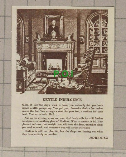C2358) Horlicks Small Advert - 1947 Clip