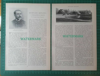 Rudyard Kipling Rottingdean Charles Eliot Norton - c.1900 Article