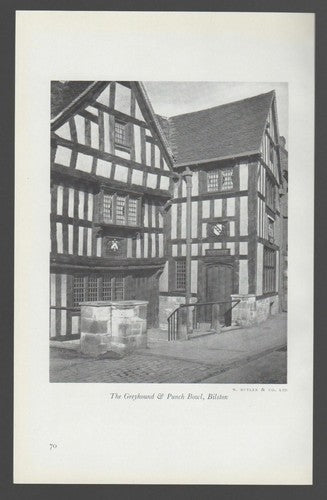 Greyhound & Punchbowl Bilston Scott Arms Great Barr Dog Partridge Tutbury -Print