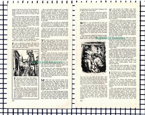 (7008) Mr I Hinton Rotherham Miner  - 1971 Small Article
