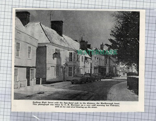 (C537) Dedham High Street Sun Hotel Essex - 1964 Cutting