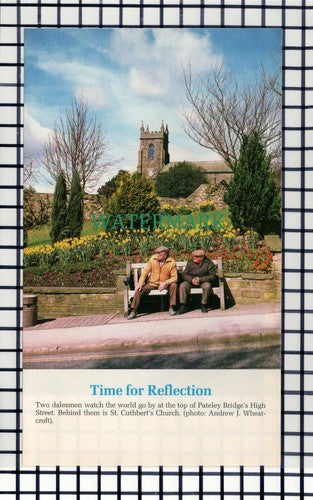 C6178) High Street Pateley Bridge St Cuthbert's Church  - 1989 Cutting