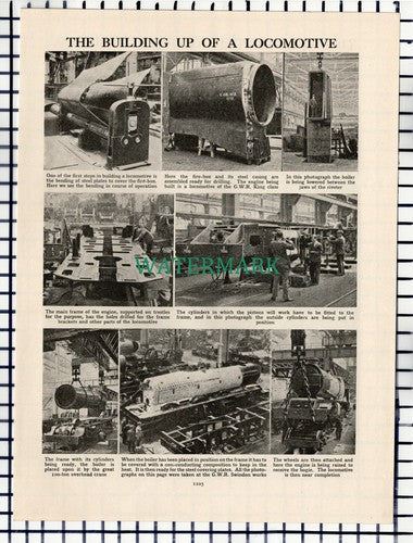 (7261) GWR Swindon Works Great Western Railway  - c.1940s Picture Article