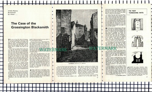 (8095) The Grassington Blacksmith Dr Petty Tom Lee  - 1970 Small Article
