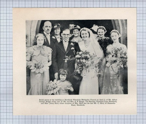 (5595) Alfred Briggs Jenny Hird Horsforth / Jessie Jeffray Guiseley H Dale  1936