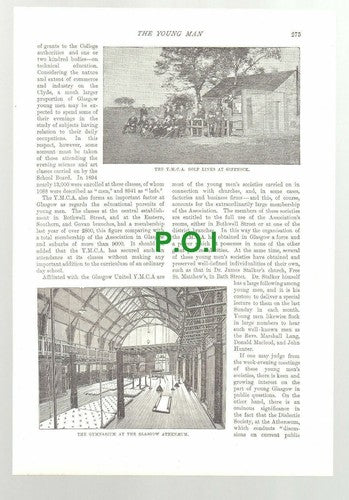 (5416) Glasgow United YMCA  / University / Athenaeum Lord Overtoun  1896 Article