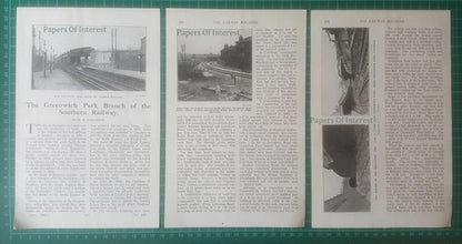 Southern Railway Greenwich Park Branch Lewisham Road HA Vallance -1932 Article