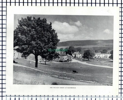 West Burton / Bainbridge Yorkshire - 1951 Cutting / Print