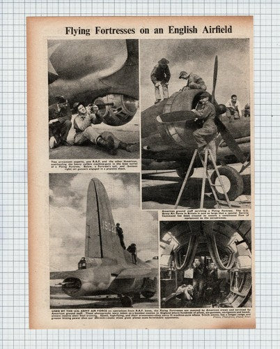 (5110) Flying Fortress At RAF Bases - World War 2