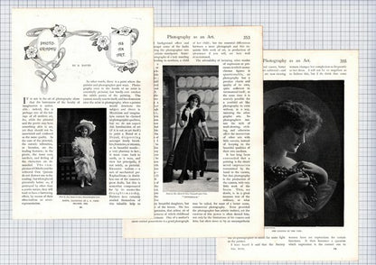 (6340) Photography As An Art B David Carr-Ellison John C Straker  c.1905 Article