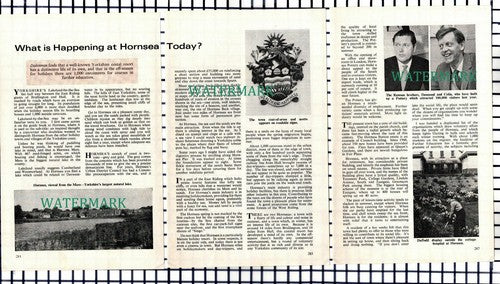 (7556) Hornsea Mr A Gibson Desmond Colin Rawson  - 1966 Small Article
