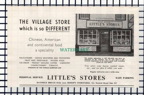 C6247) Little's Stores W H James Hatfield Broad Oak Essex Advert - 1964 Cutting