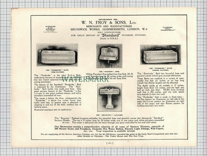 (X1724) W N FROY & Sons TOLLGATE BUNGALOW Messrs C Albert & Co Brixton - 1927