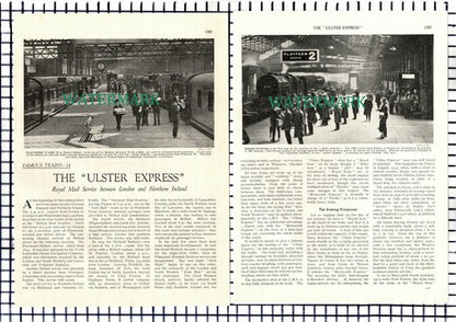 (7517) The Ulster Express Royal Mail Railway       1930s 9-Side Article