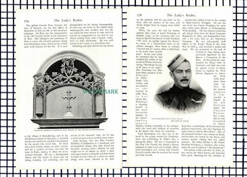 Col Keith Falconer Dick Cunyngham Sir W Penn Symons - c.1900 Article