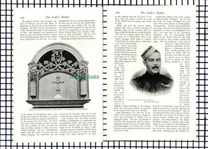 Col Keith Falconer Dick Cunyngham Sir W Penn Symons - c.1900 Article