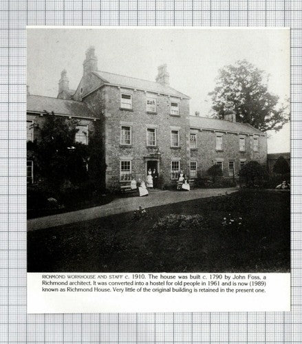 Richmond House North Yorkshire Workhouse and Staff  - Cutting