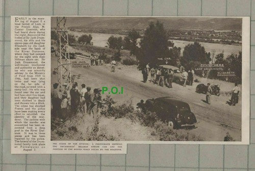 (5762) Sir Jack Drummond Alps Murder Crime Scene - 1951 Clip