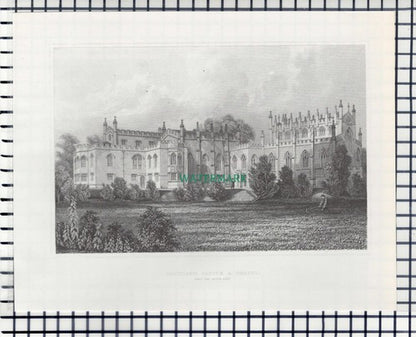 Auckland Castle Bishop Auckland  / Barnard Castle - c.1960s Book Print