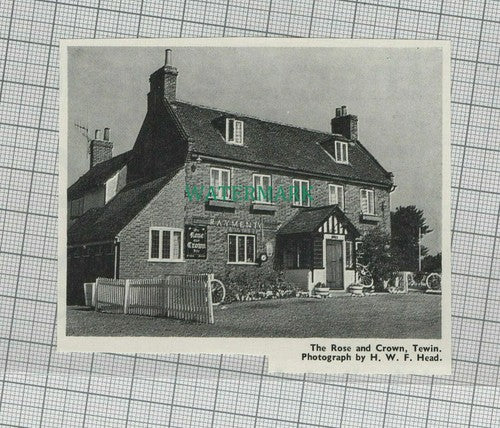 C1681) The Rose & Crown Tewin Hertfordshire - 1967 Clip  SMALL!