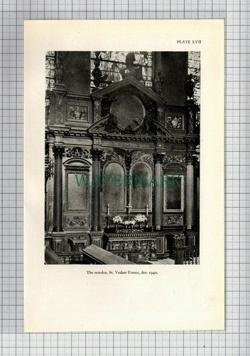 St Vedast Foster Church London  -  1948 Clipping