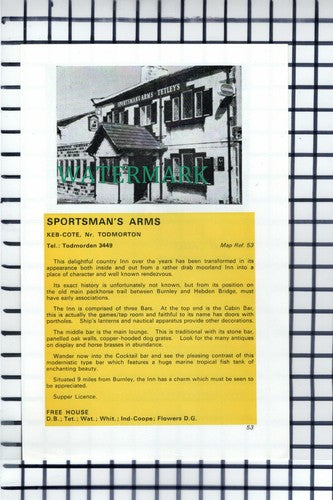 C6825) Sportsman's Arms Keb Cote / Spread Eagle Darrington Pontefract Cutting