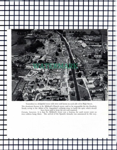 (7728) Pevensey Norman Keep / Tenterden Aerial View - 1957 Book Print