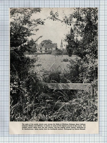 (5848) Wickham Bishops House and Church Spire Essex - 1972 Clip
