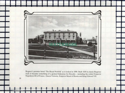 C6944) Bognor Pavilion /  The Royal Norfolk Hotel - Double-Sided Cutting