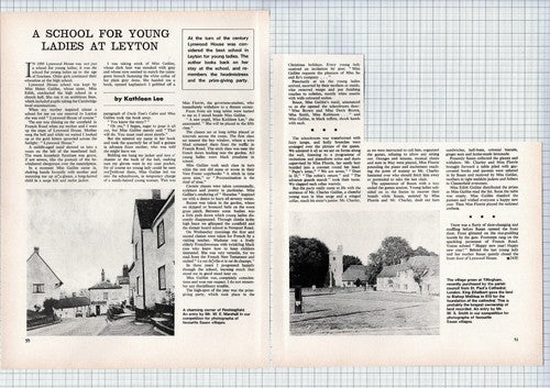 (5631) Lynwood House School Leyton  Helen Galilee Kathleen Lee - 1972
