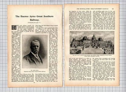 The Buenos Ayres Great Southern Railway - Article In 3 Parts c.1907