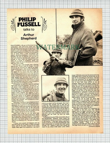X1855) PHILIP FUSSELL Somerset Farmer - 1980 Article