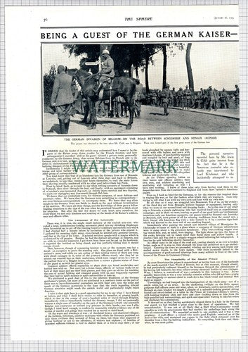 Irwin S Cobb  Wartime Account  World War One  WW1 - 1915 Article (Both Parts)