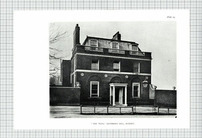 (6527) Northfield House Henley / The Wick Richmond Hill D/Sided Book Print 1980s