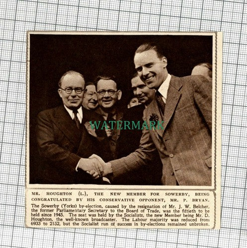 C2163) Mr Houghton Sowerby Yorkshire By Election Mr P Bryan - 1949 Clip