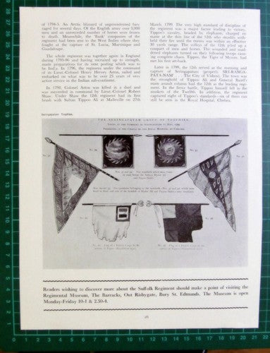 X1134) Swede Bashers 12th Regiment of Foot The Suffolks - 1960s 3-PART Article