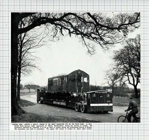 British Road Services Leaping Lena Great Exhibition South Bank  - 1951 Cutting