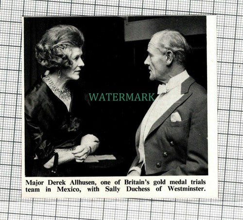 C195) Major Derek Allhusen Sally Duchess of Westminster - 1972 Clip