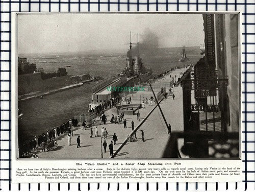 (7021) The Caio Duilio Ship Italy Dreadnought  - 1919 Cutting