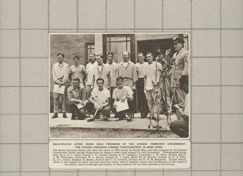 C3010) American Airmen Hong Kong Arnold Buck Vaadi Baumer Kiba Benjamin -1955