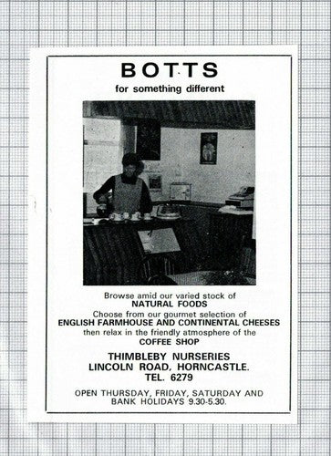 Botts Coffee Shop Horncastle Lincolnshire   -  1979 Advert